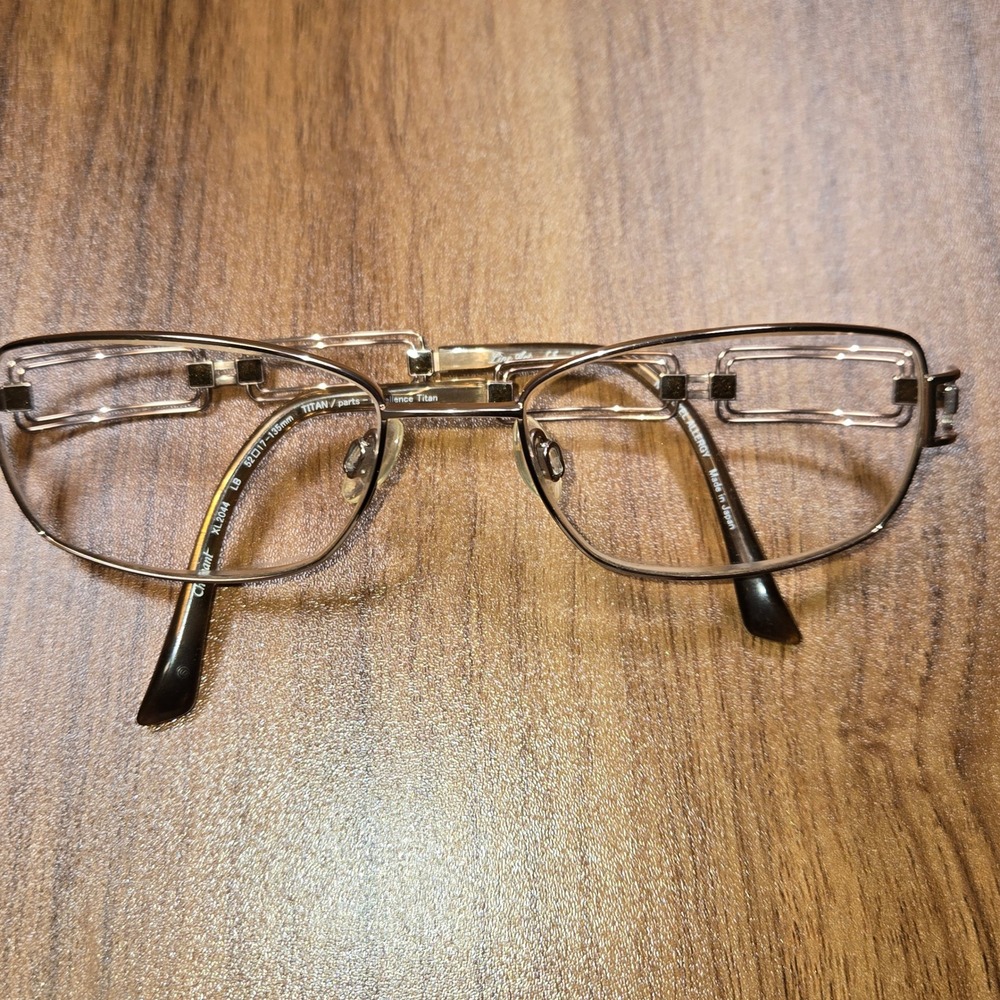 Charmant Line Art XL2044 LB Titan Eyeglasses Gold Brown Japan 52-17-135